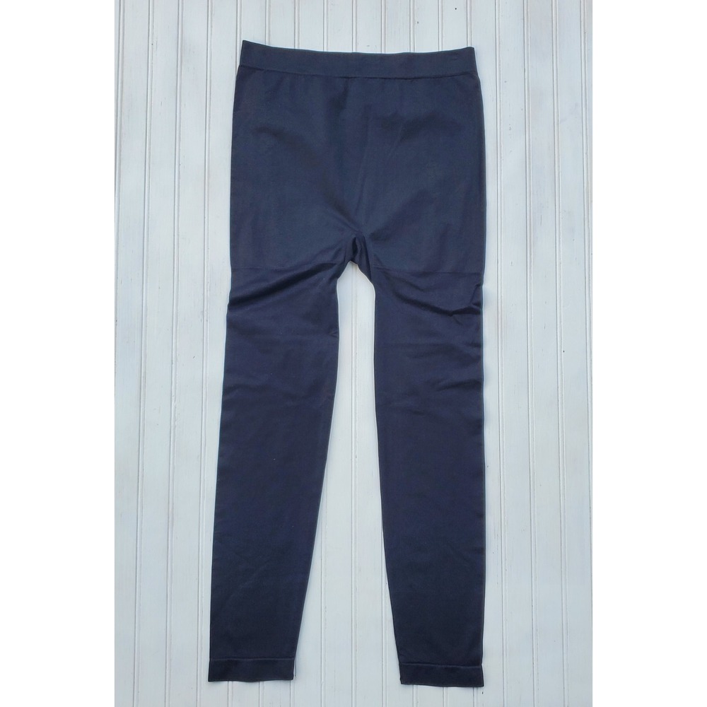 Lane Bryant Navy Blue Seamless Leggings Size A/B High Waist Stretch Athleisure